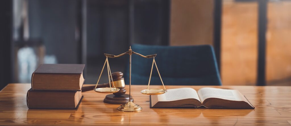 Lawyer desk in the office. justice law for sexual assault claims in new mexico